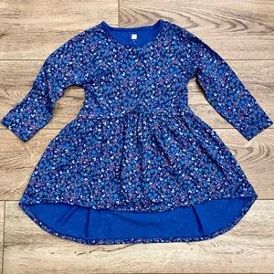 Tea Collection Blue Floral Dress Girls 4